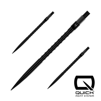 Harrows QUICK POINT   -   HM Grip   -   Black   -   40 mm