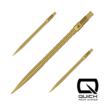 Harrows QUICK POINT   -   HM Grip   -   Gold   -   40 mm