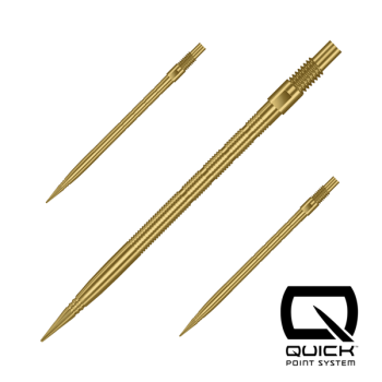 Harrows QUICK POINT   -   Micro Grip   -   Gold   -   40 mm