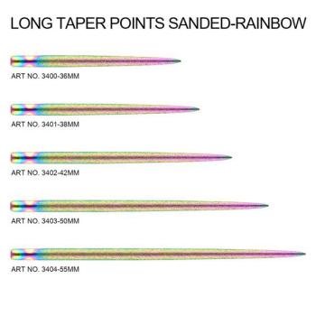 Preview: One80 LONG TAPER POINTS (Sand Coated)   -   Rainbow   -   42 mm