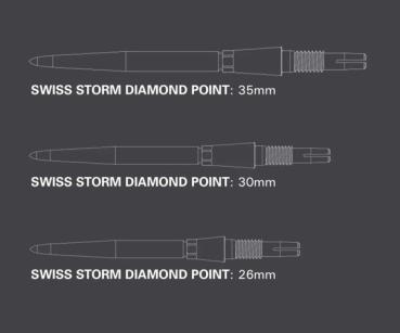 Preview: Target SWISS STORM DIAMOND Points   -   Silver   -   35 mm
