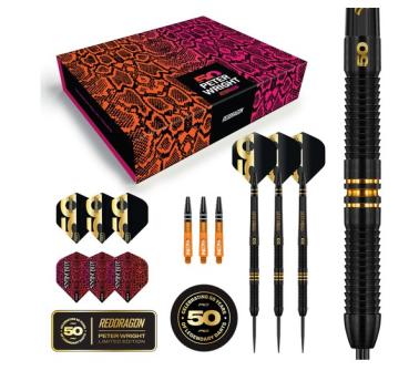 Red Dragon PETER WRIGHT 'Snakebite' - 50 Years Limited Edition Dart - 21 Gramm