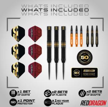 Preview: Red Dragon PETER WRIGHT 'Snakebite' - 50 Years Limited Edition Dart - 21 Gramm