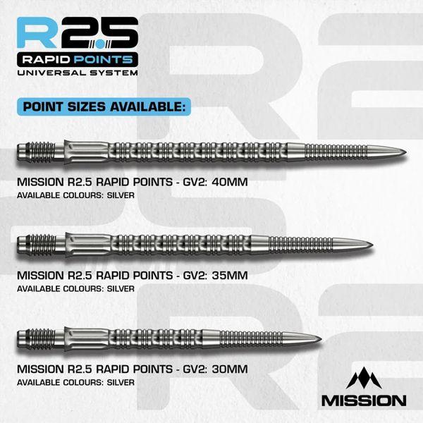 Mission R2.5 RAPID Points   -   GV2   -   Silver   -   30 mm