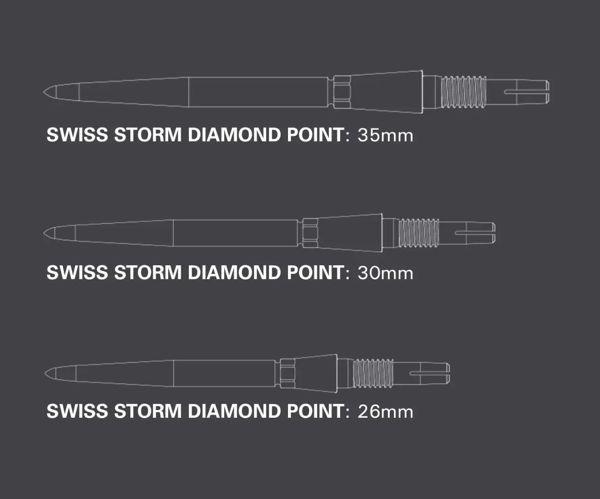 Target SWISS STORM DIAMOND Points   -   Gold   -   30 mm